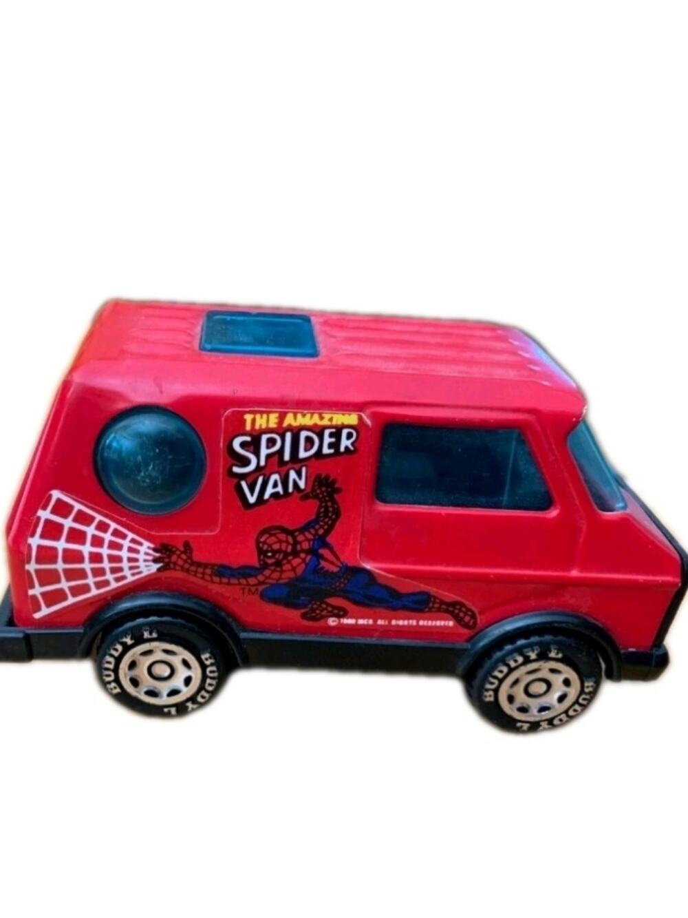 Vintage Buddy L Spider Van Spiderman Die Cast Cool Toy Truck 1980's